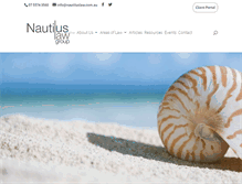 Tablet Screenshot of nautiluslaw.com.au